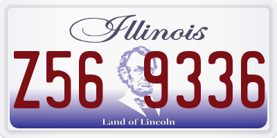 IL license plate Z569336