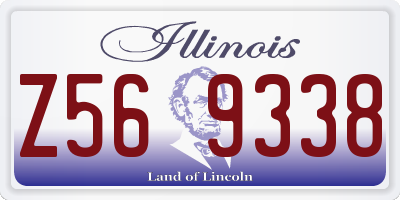 IL license plate Z569338