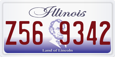 IL license plate Z569342