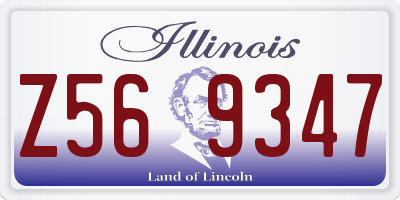 IL license plate Z569347