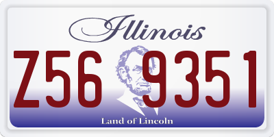 IL license plate Z569351