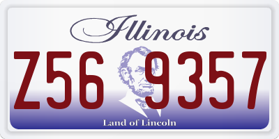 IL license plate Z569357