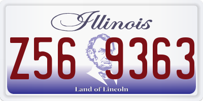 IL license plate Z569363
