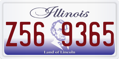 IL license plate Z569365