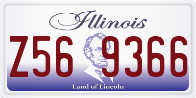 IL license plate Z569366
