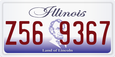 IL license plate Z569367
