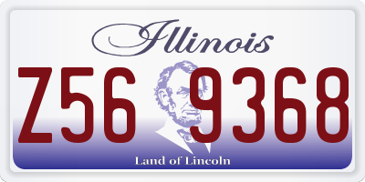 IL license plate Z569368