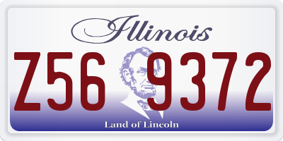 IL license plate Z569372