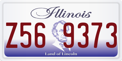 IL license plate Z569373