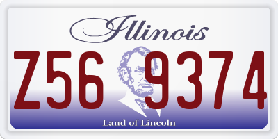 IL license plate Z569374