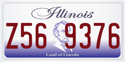 IL license plate Z569376