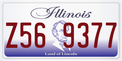 IL license plate Z569377