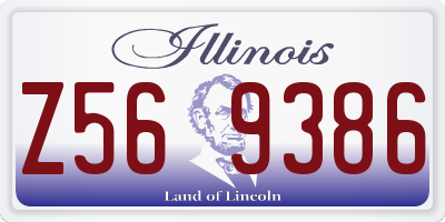 IL license plate Z569386