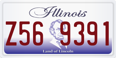 IL license plate Z569391