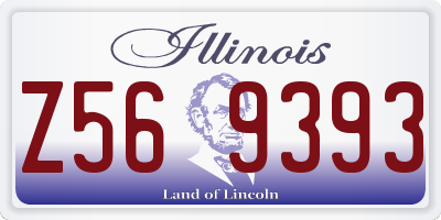 IL license plate Z569393