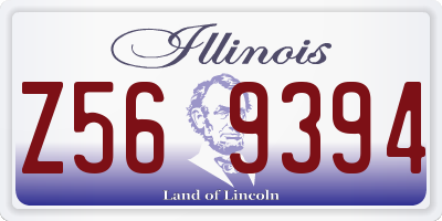 IL license plate Z569394