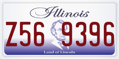 IL license plate Z569396