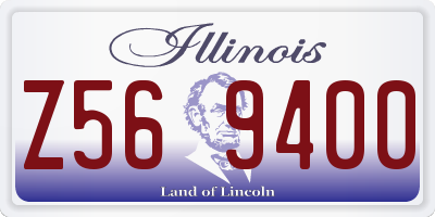 IL license plate Z569400
