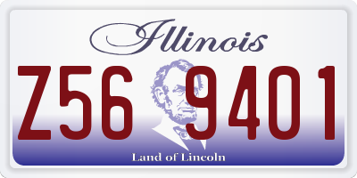 IL license plate Z569401