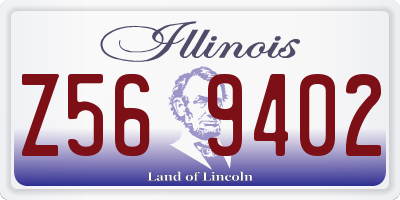 IL license plate Z569402