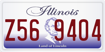 IL license plate Z569404