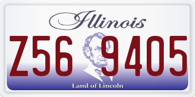 IL license plate Z569405