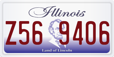 IL license plate Z569406