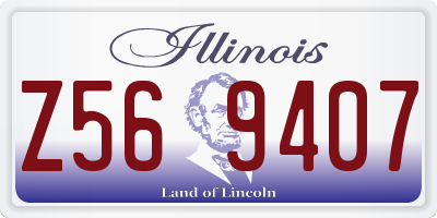 IL license plate Z569407