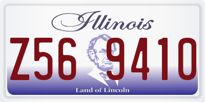 IL license plate Z569410
