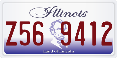 IL license plate Z569412