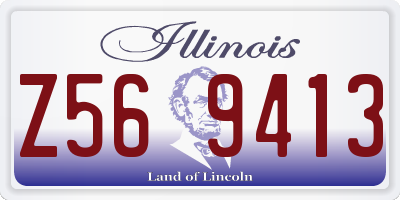 IL license plate Z569413