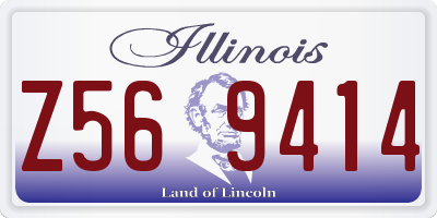 IL license plate Z569414