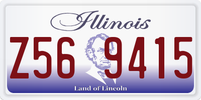 IL license plate Z569415