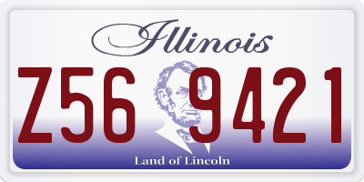 IL license plate Z569421