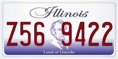 IL license plate Z569422