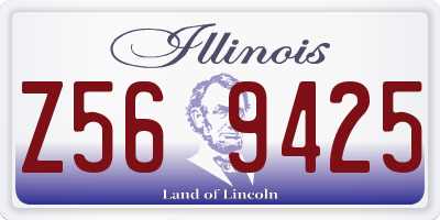 IL license plate Z569425