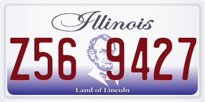 IL license plate Z569427
