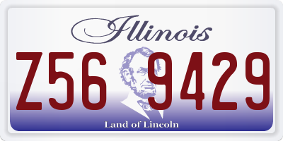 IL license plate Z569429