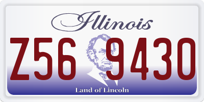 IL license plate Z569430