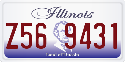 IL license plate Z569431