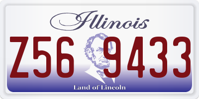 IL license plate Z569433