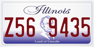 IL license plate Z569435
