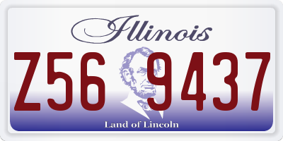 IL license plate Z569437