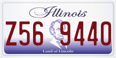 IL license plate Z569440