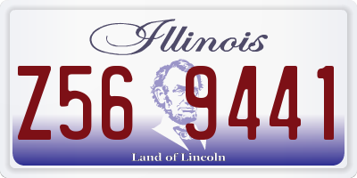IL license plate Z569441