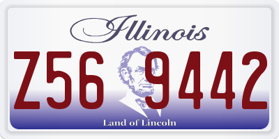 IL license plate Z569442