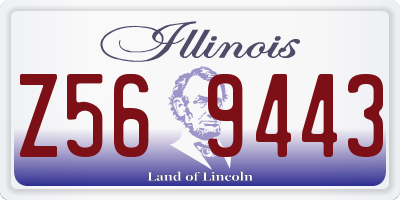 IL license plate Z569443