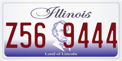 IL license plate Z569444