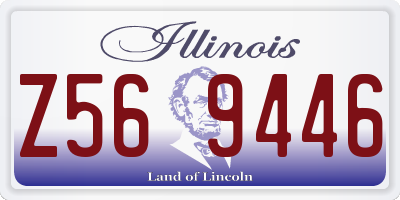 IL license plate Z569446