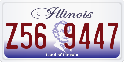IL license plate Z569447